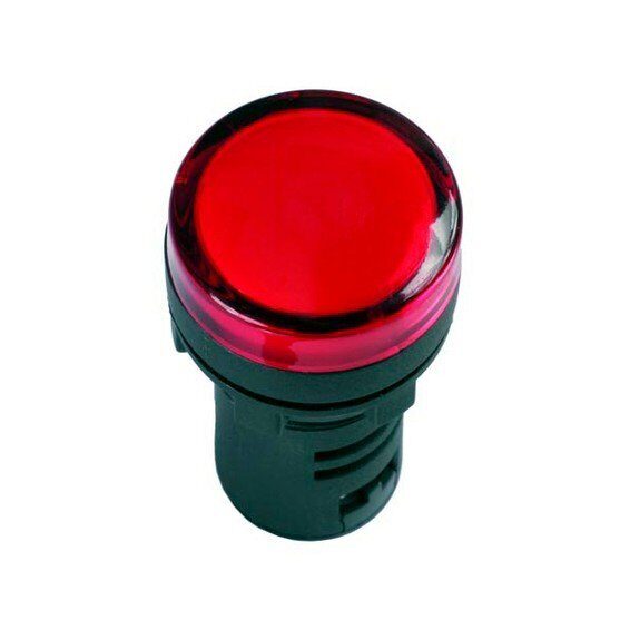 Лампа AD16DS(LED)матрица d16мм красный 230В AC ИЭК #(10/600)