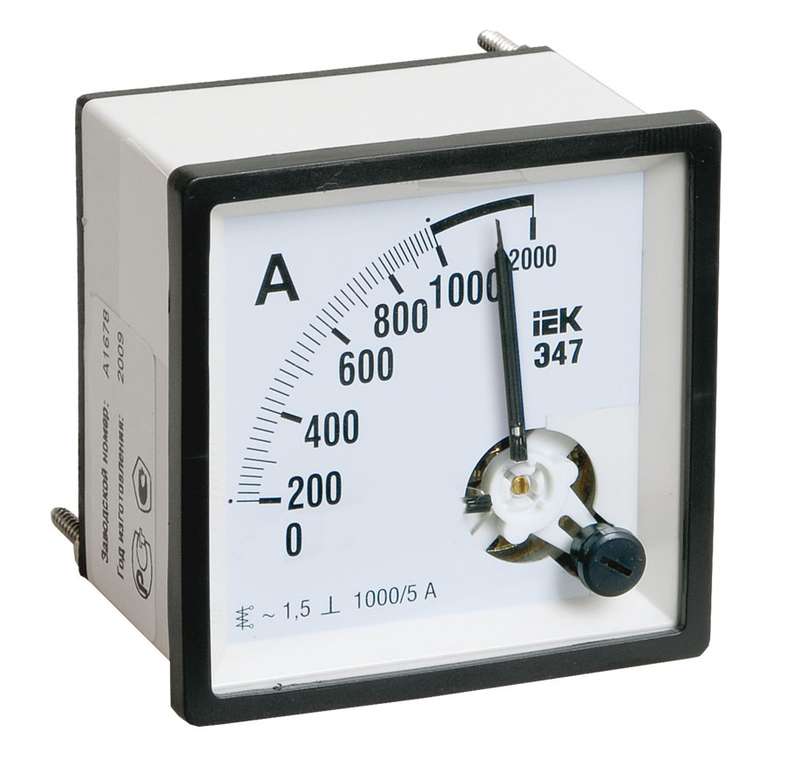 Амперметр Э47 200/5А кл. точн. 1,5 72х72мм ИЭК #(1/100)