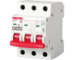 E.Next Автоматический выключатель 3p C  3A (4,5kA) 400В(AC) e.mcb.pro.60.3.C 3 new p042026
