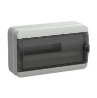 TEKFOR Корпус пластиковый КМПн-18 IP65 черная прозрачная дверь IEK