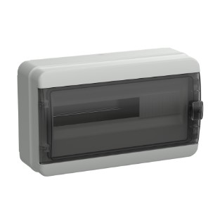 TEKFOR Корпус пластиковый КМПн-18 IP65 черная прозрачная дверь IEK