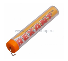 Припой с канифолью 10гр. d=1,0мм (Sn60 Pb40 Flux 2.2%) Rexant 