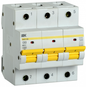 Авт. выкл. ВА47-150 3Р 63А 15кА х-ка C IEK