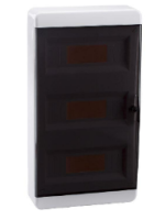 Корпус пластиковый OptiBox P-BNK-2-36-IP41 ( дверь прозрачная чёрная )