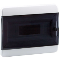 Корпус пластиковый OptiBox P-BVK-2-12-IP40 ( дверь прозрачная чёрная )