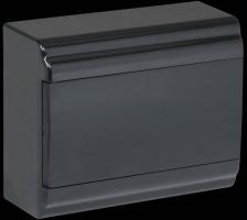 Корпус модульный пл. нав. ЩРН-П-9 PRIME черный IP41 IEK