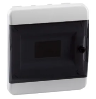 Корпус пластиковый OptiBox P-BVK-2-08-IP40 ( дверь прозрачная чёрная )