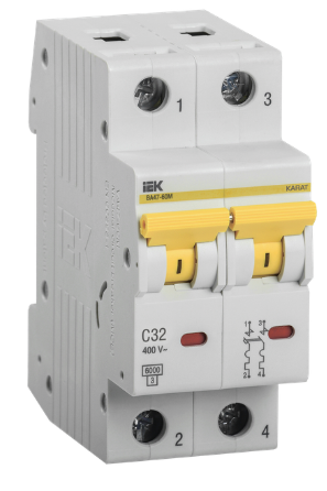 Выкл. авт. ВА47-60M 2Р 32А 6кА С IEK