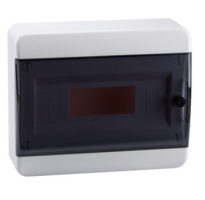 Корпус пластиковый OptiBox P-BNK-2-12-IP40 ( дверь прозрачная чёрная )