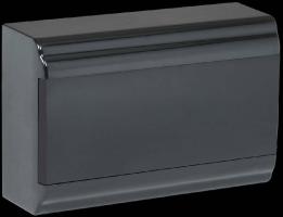 Корпус модульный пл. нав. ЩРН-П-12 PRIME черный IP41 IEK
