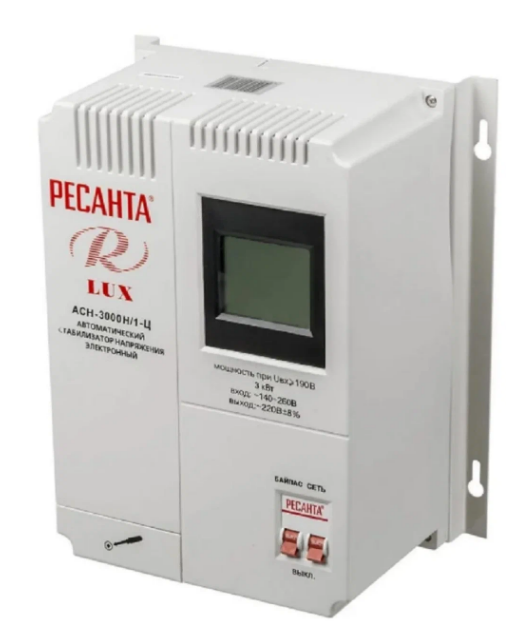 Стабилизатор АСН- 3 000Н/1-Ц Ресанта Lux