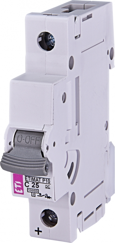 ETI Автоматический выключатель ETIMAT 10 2p C  1A (10kA) 400В(AC) 2133704