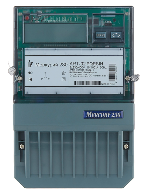 Электросчетчик трехфазный 230 АRT-02 PQRSIN (10-100А)