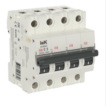 ARMAT Авт. выкл. M06N 4P C 3А IEK