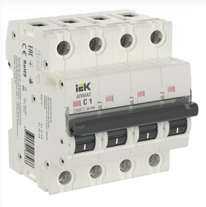 ARMAT Авт. выкл. M10N 4P C 1А IEK