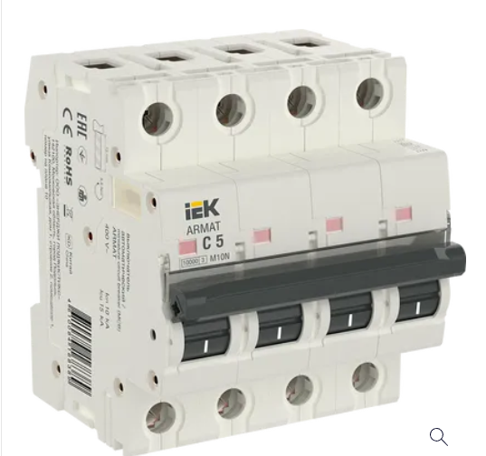 ARMAT Авт. выкл. M10N 4P C 5А IEK