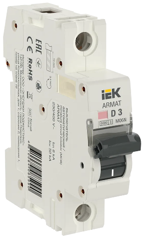 ARMAT Авт. выкл. M06N 1P D 3А IEK