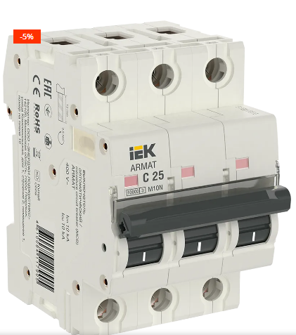 ARMAT Авт. выкл. M10N 3P C 25А IEK