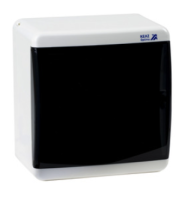 Корпус пластиковый OptiBox P-UNK-1-06-IP41 ( дверь прозрачная чёрная )