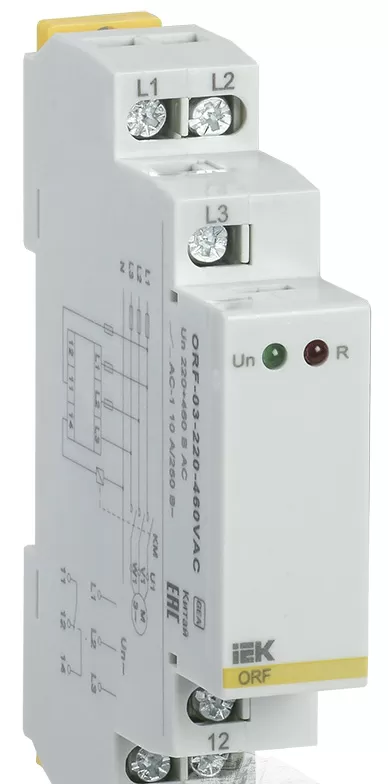 Реле фаз ORF 03. 3ф 220-460 В AC IEK